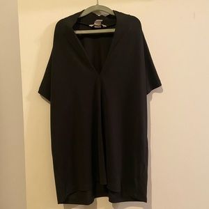 Black chiffon shirt